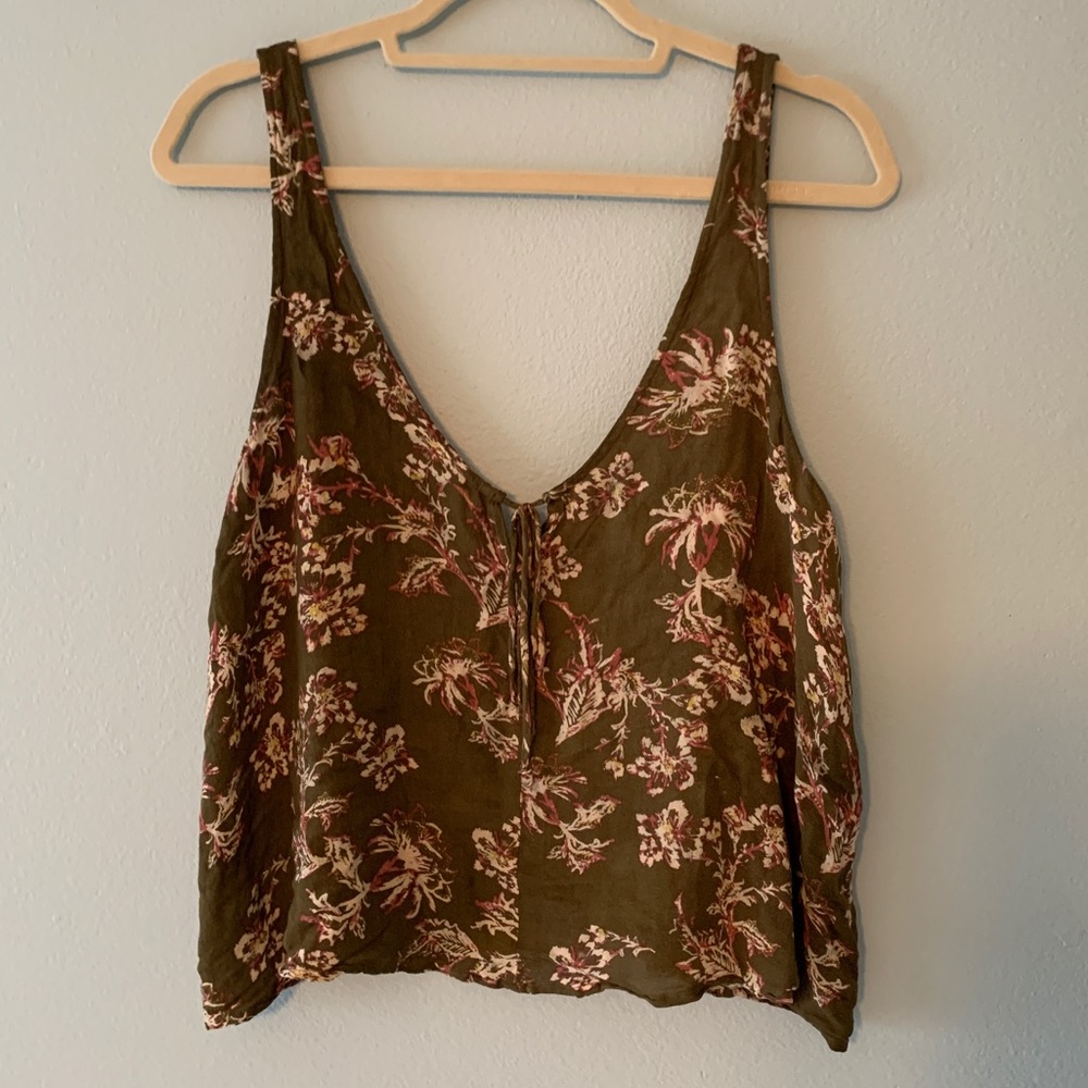 Free People Floral Tank